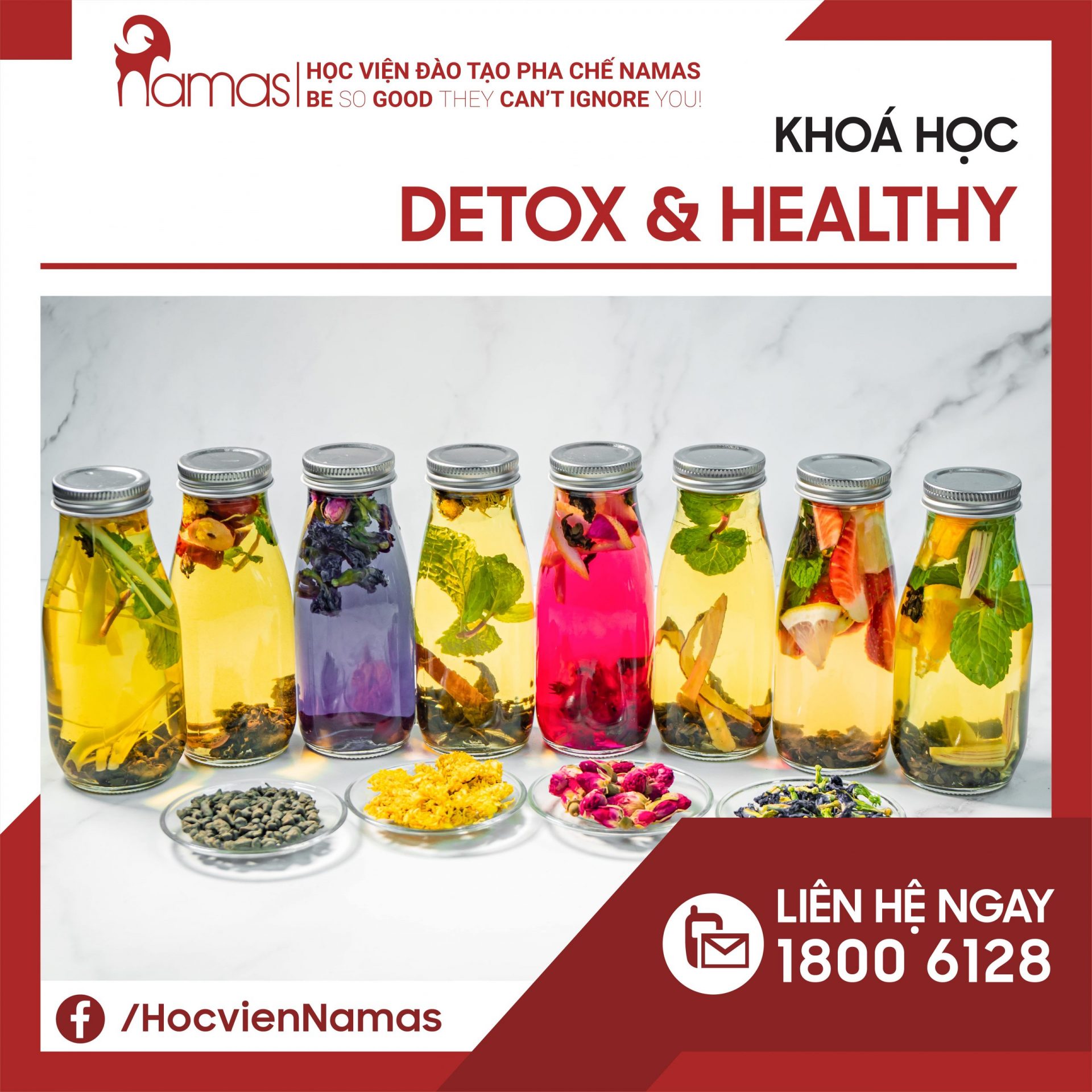 Khóa Đồ uống nóng chuyên sâu Online 30 detox-healthy