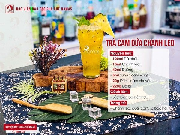 16 Công Thức Trà Trái Cây Giải Nhiệt Dễ Làm 16 tra-cam-dua-chanh-leo