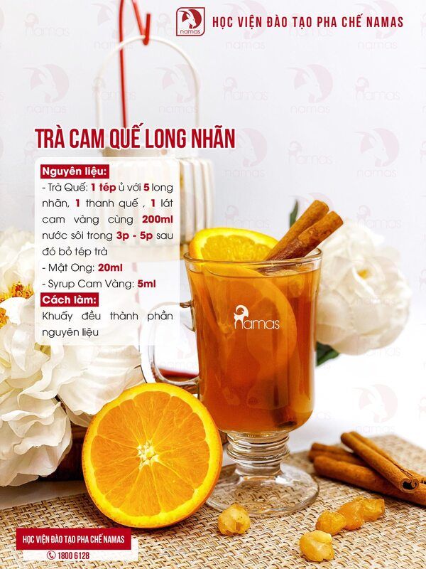 16 Công Thức Trà Trái Cây Giải Nhiệt Dễ Làm 15 tra-cam-que-long-nhan