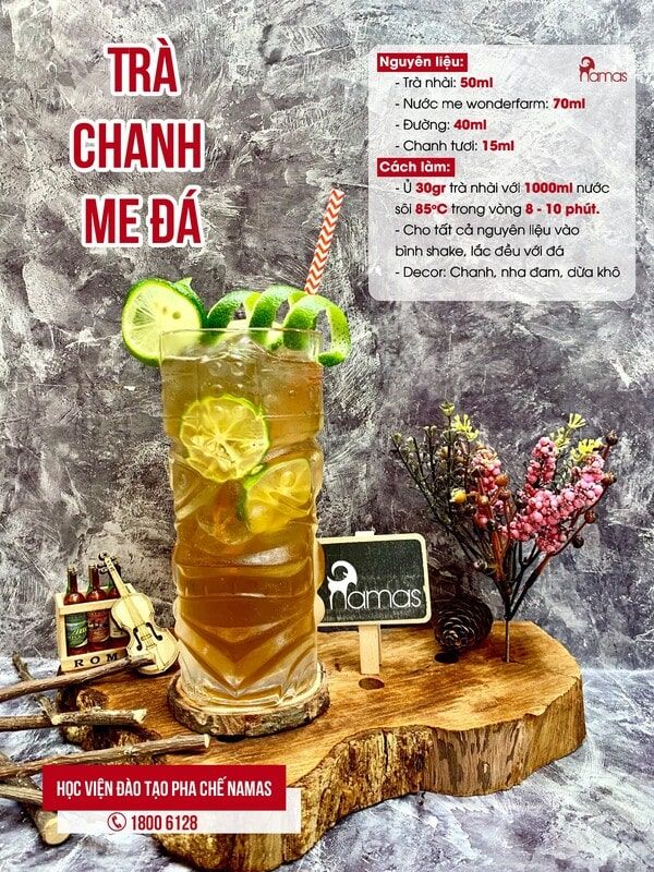 16 Công Thức Trà Trái Cây Giải Nhiệt Dễ Làm 10 tra-chanh-me-da