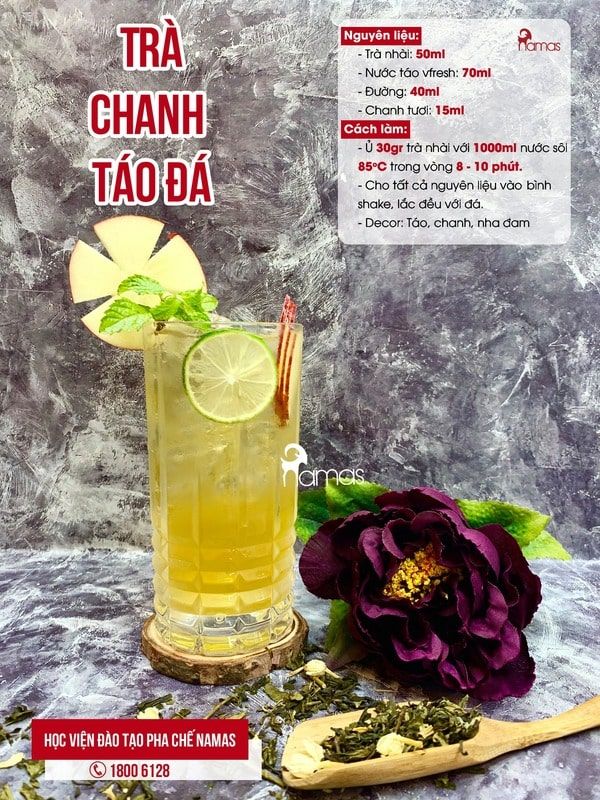 16 Công Thức Trà Trái Cây Giải Nhiệt Dễ Làm 7 tra-chanh-tao-da