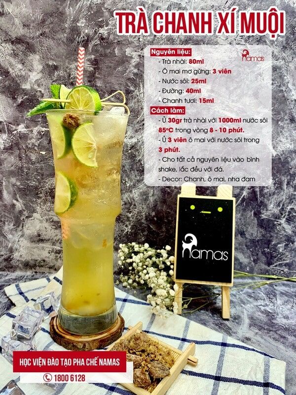 16 Công Thức Trà Trái Cây Giải Nhiệt Dễ Làm 6 tra-chanh-xi-muoi