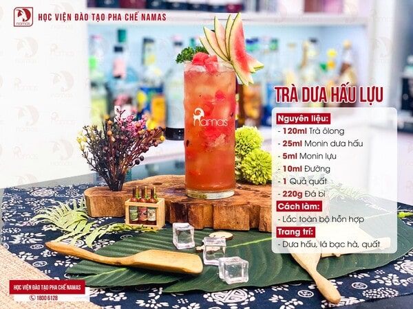 16 Công Thức Trà Trái Cây Giải Nhiệt Dễ Làm 4 tra-dua-hau-luu