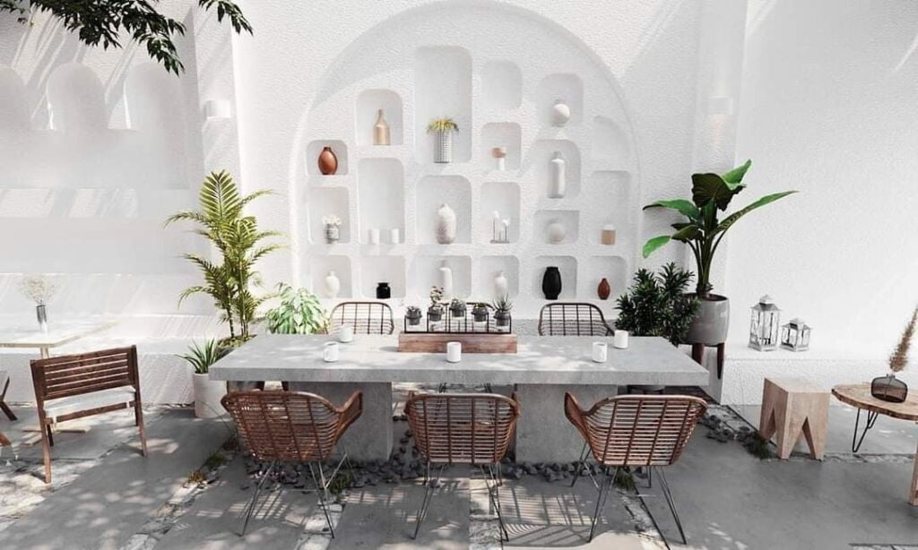 Gợi ý mẫu thiết kế quán cafe phong cách Địa Trung Hải cực chất 1 194421138 4119386394835263 6849577317075829271 N