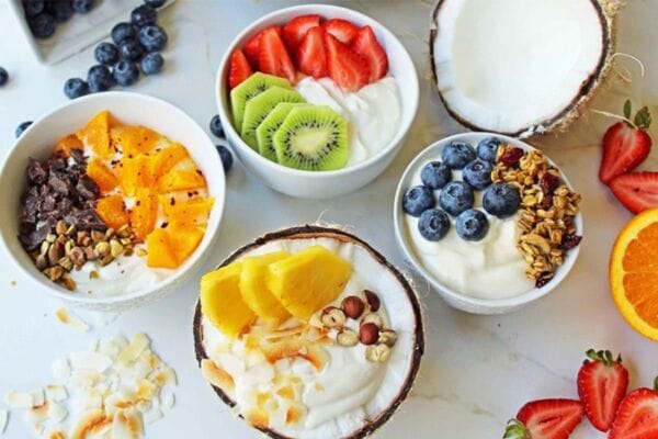 Bua Sang Healthy Voi Sua Chua