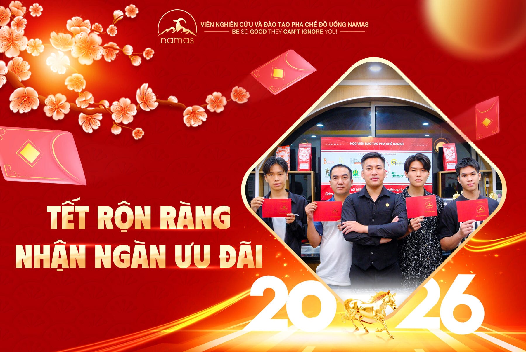 Tết rộn ràng – Nhận ngàn ưu đãi cùng NAMAS cho hành trình nghề F&B bền vững 4 A